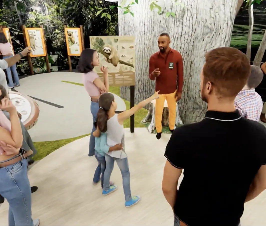 3D rendering of tour at slotharium